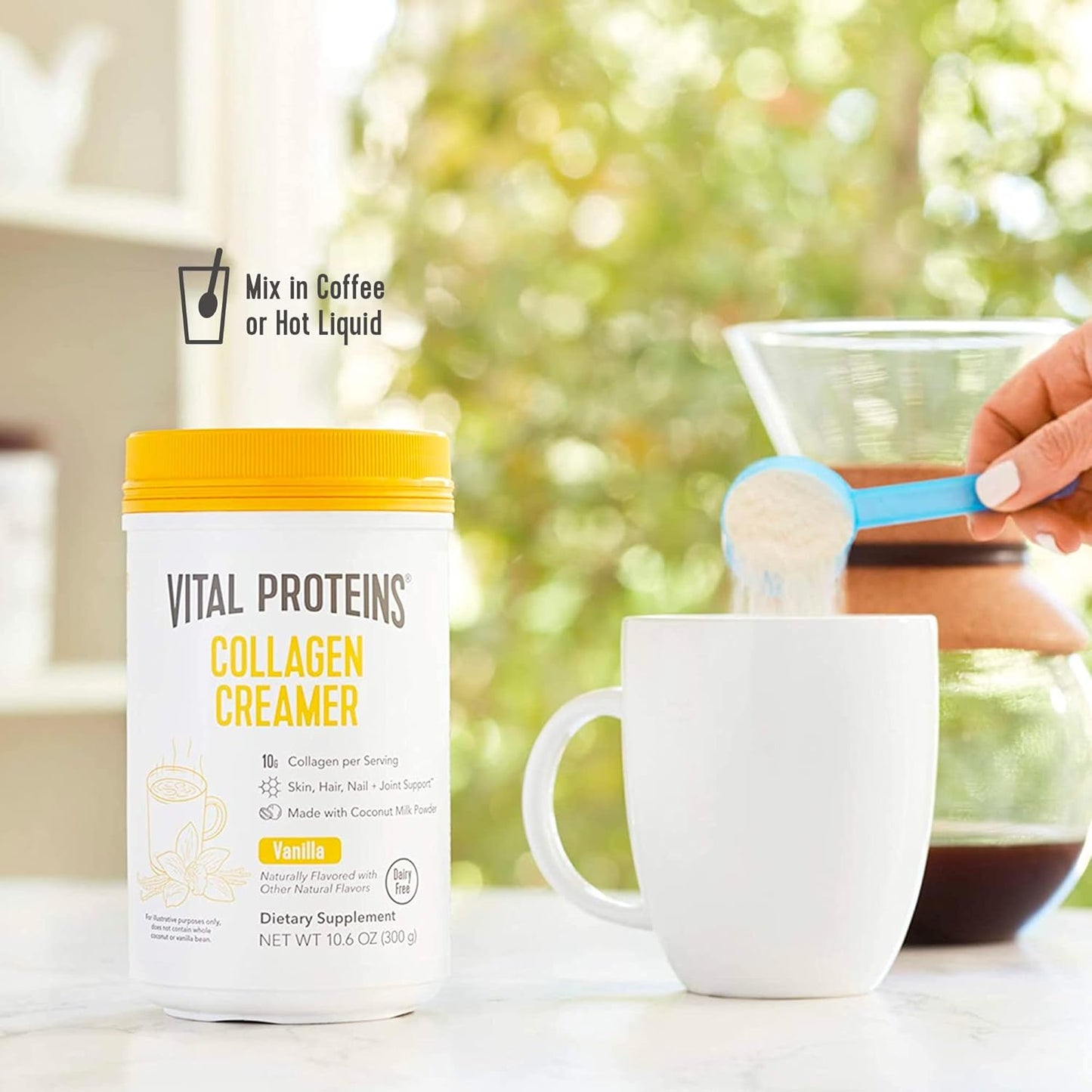 19.3 oz Unflavored Collagen Peptides Powder with Vanilla Creamer by Vital Proteins