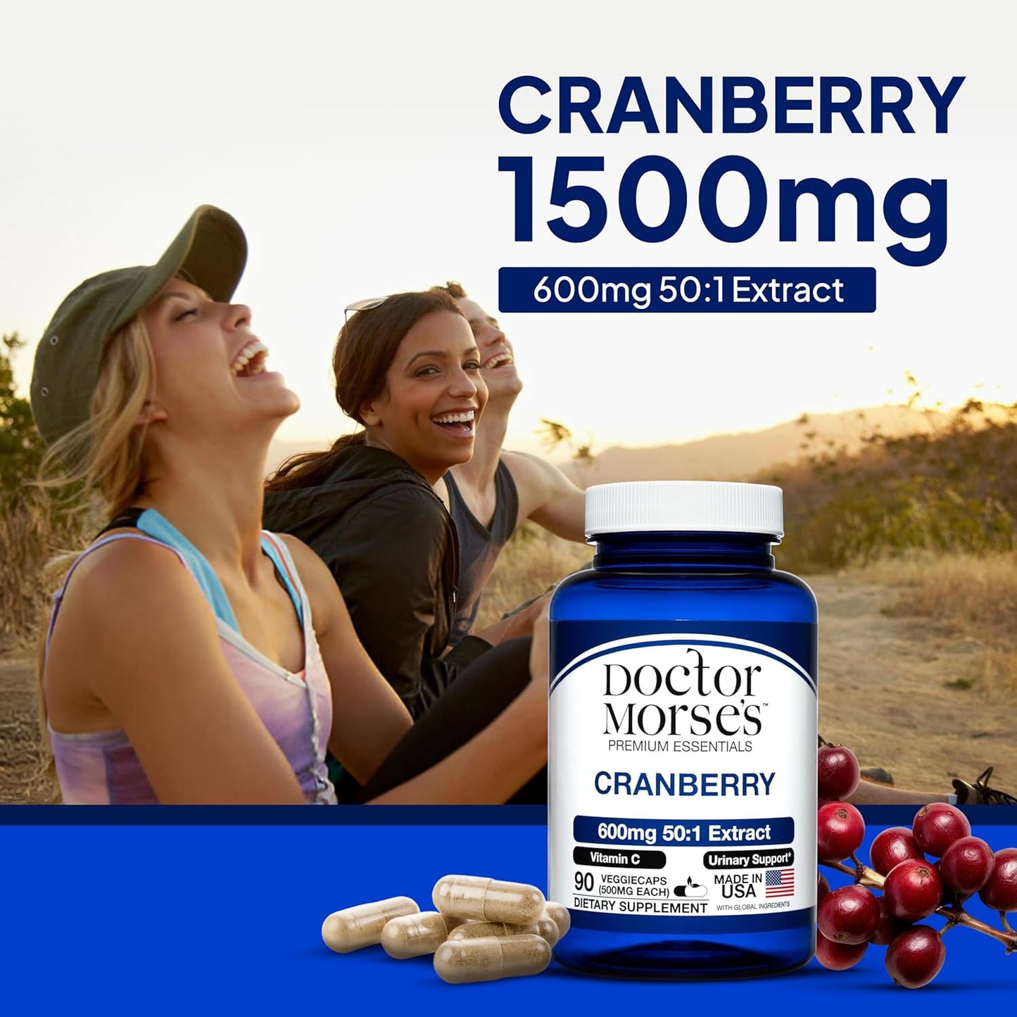 1950mg Turmeric Curcumin & 30000mg Cranberry Bundle for Joint, Urinary Tract, and Immune Support - with BioPerine, Vitamin C - 90 Capsules - BoostGo Australia