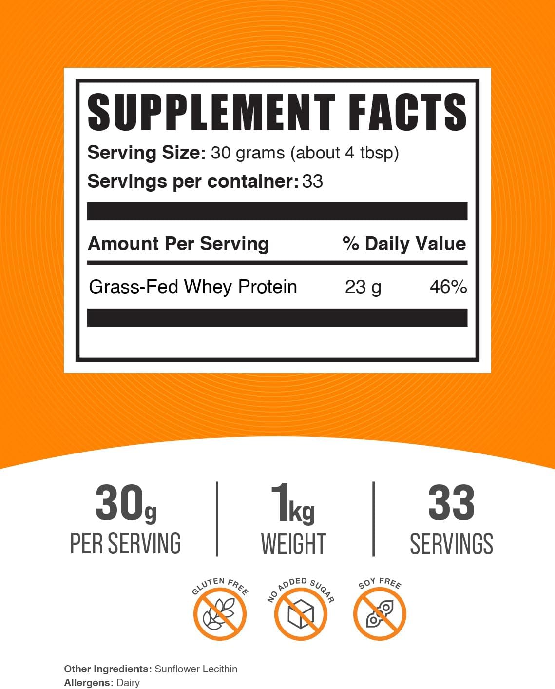 1kg BulkSupplements Collagen Peptides and Grass Fed Whey Protein Concentrate Bundle