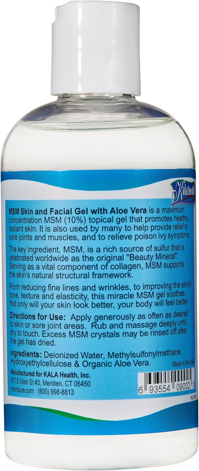 1lb MSM Flakes and 8oz MSM Gel Bundle with Organic Aloe - Kala Health MSMPure