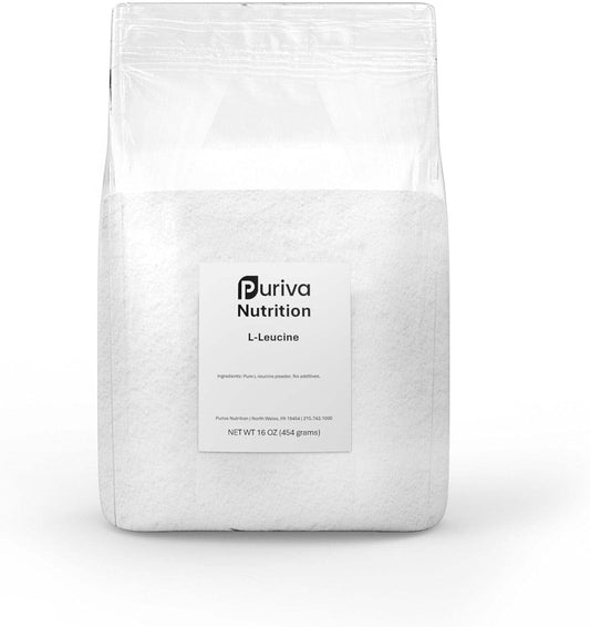 1lb Puriva Nutrition L-Leucine Powder: Pure Amino Acid Supplement for Muscle Growth & Recovery