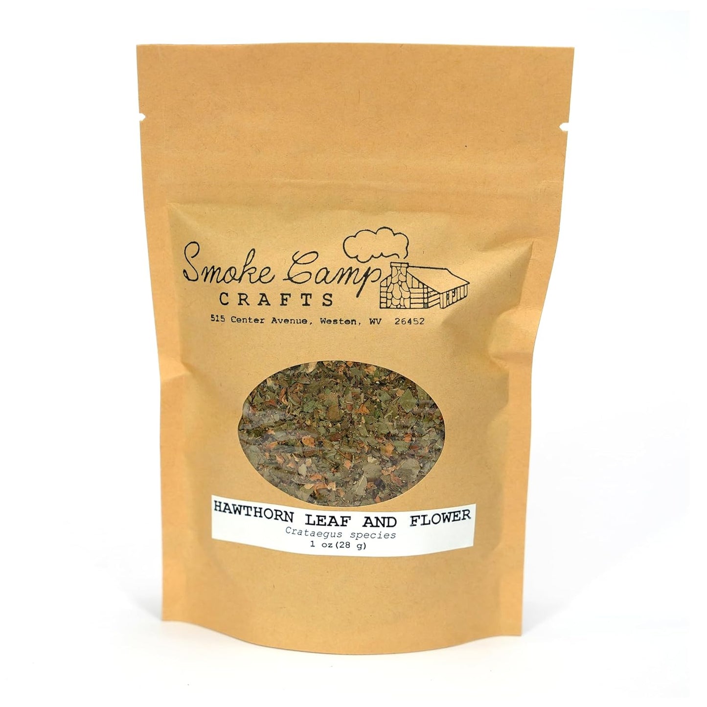 1oz Smoke Camp Crafts Hawthorn Leaf and Flower - Herbal Tea Ingredient for Relaxation and Wellness