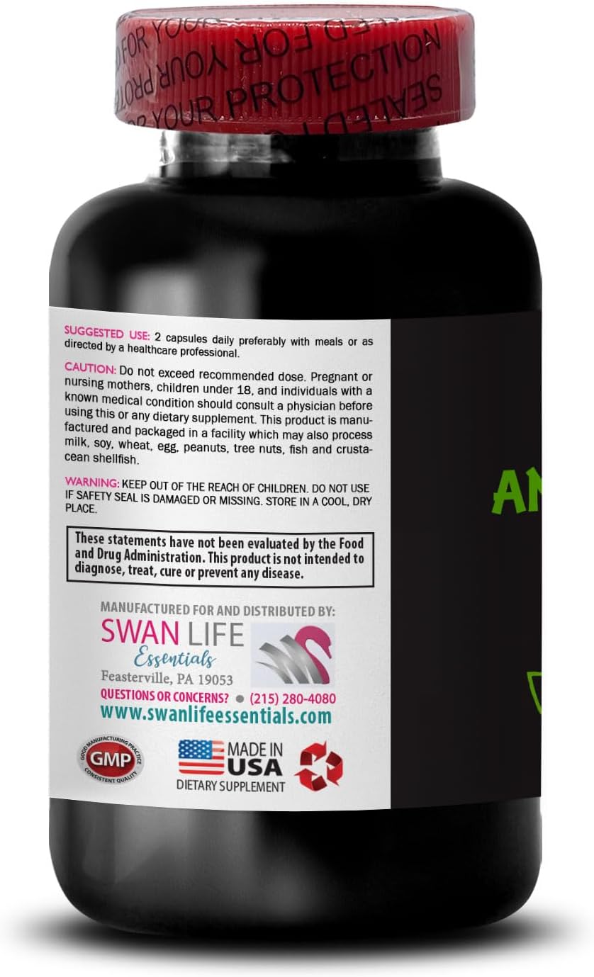 2 Bottles SWAN LIFE ESSENTIALS Anti Gray Hair Complex Supplement for Vibrant, Youthful Hair - Reduce Gray Hair, Enhance Natural Color, Promote Hair Vibrancy - 120 Capsules