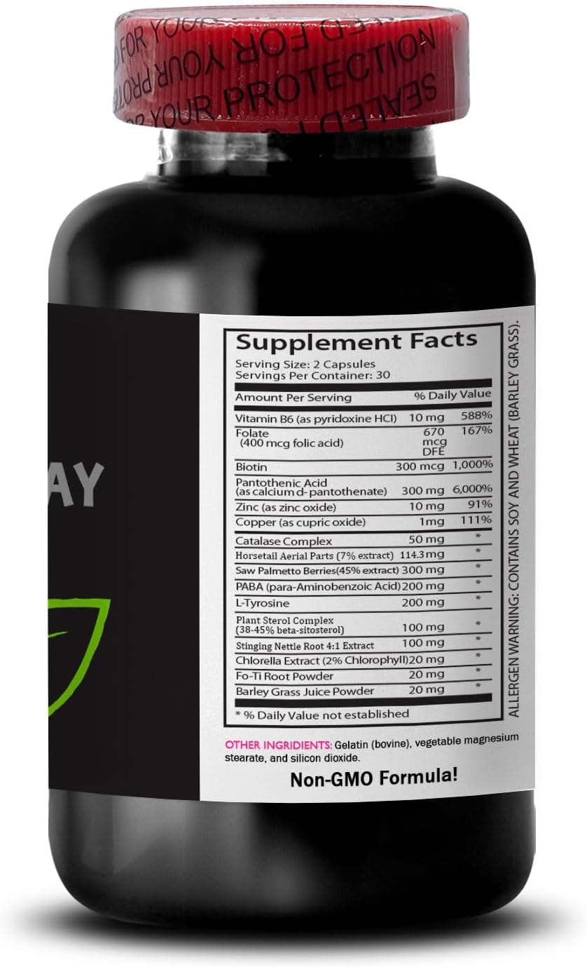 2 Bottles SWAN LIFE ESSENTIALS Anti Gray Hair Complex Supplement for Vibrant, Youthful Hair - Reduce Gray Hair, Enhance Natural Color, Promote Hair Vibrancy - 120 Capsules