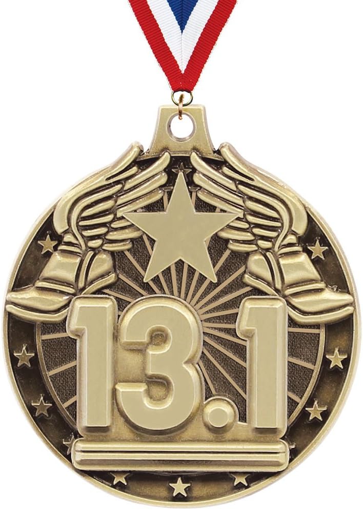 2" Crown Awards Half Marathon Medal - Perfect for Marathons, Running Races - 1 Per Pack