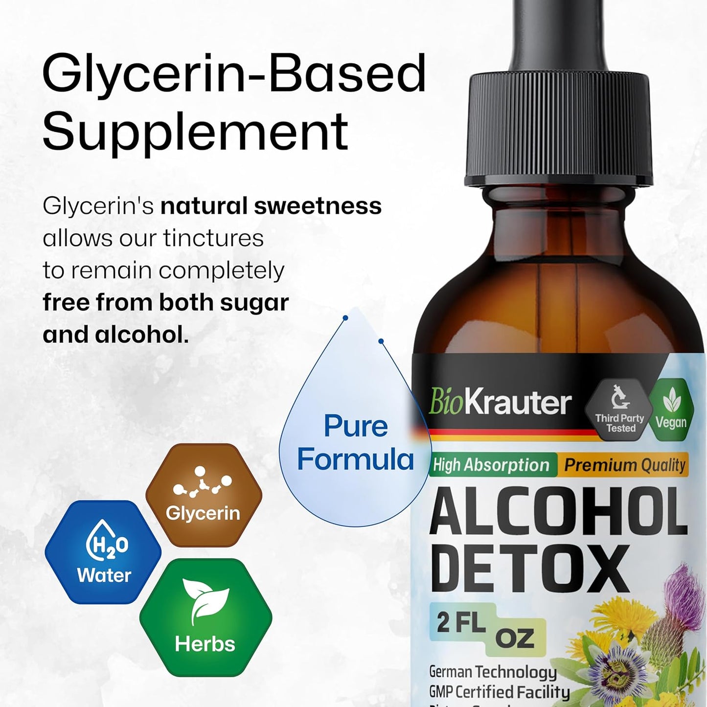 2 Fl. Oz. Bio Krauter Cilantro and Dandelion Herbal Tinctures