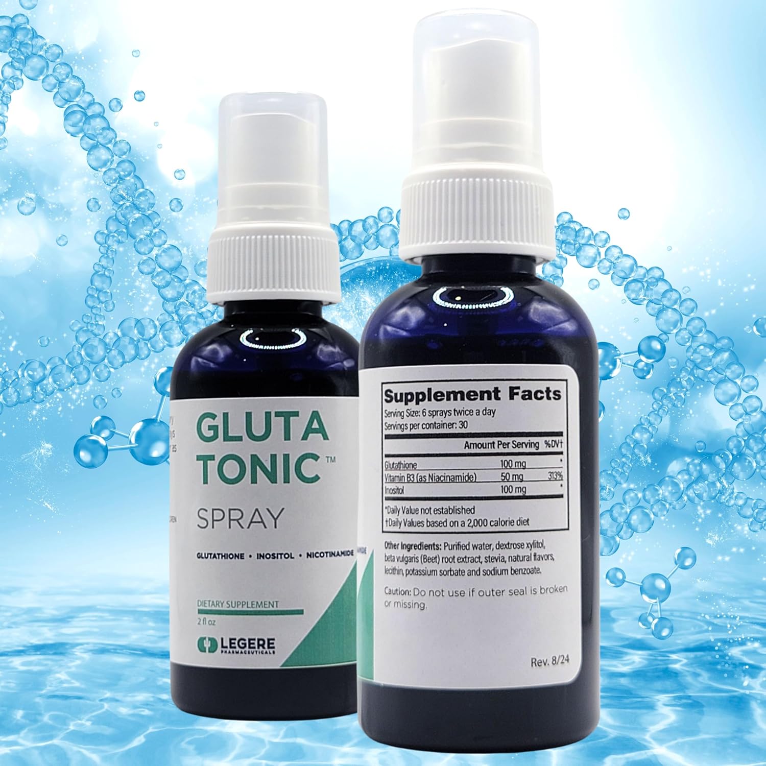 2 fl oz Legere Pharmaceuticals Glutathione Sublingual Liquid Spray