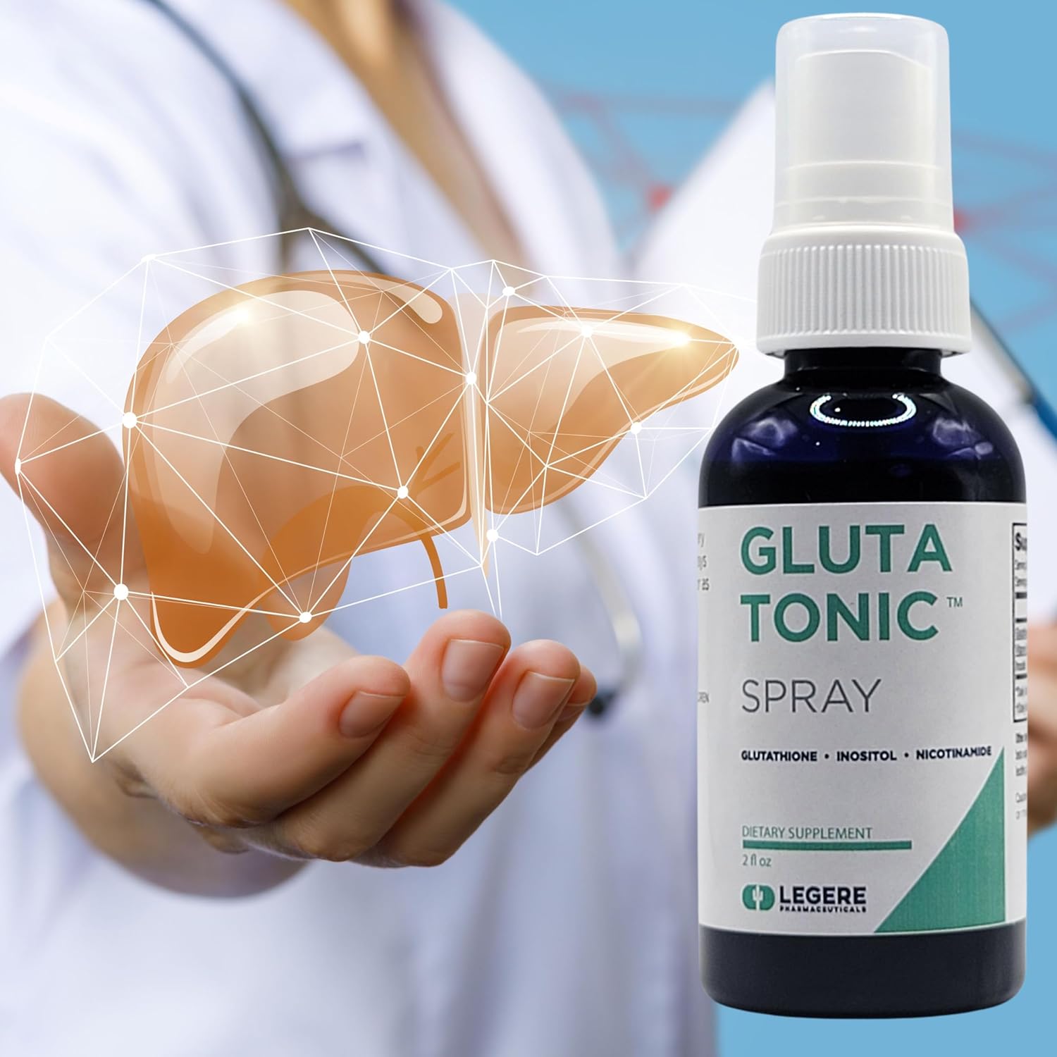 2 fl oz Legere Pharmaceuticals Glutathione Sublingual Liquid Spray