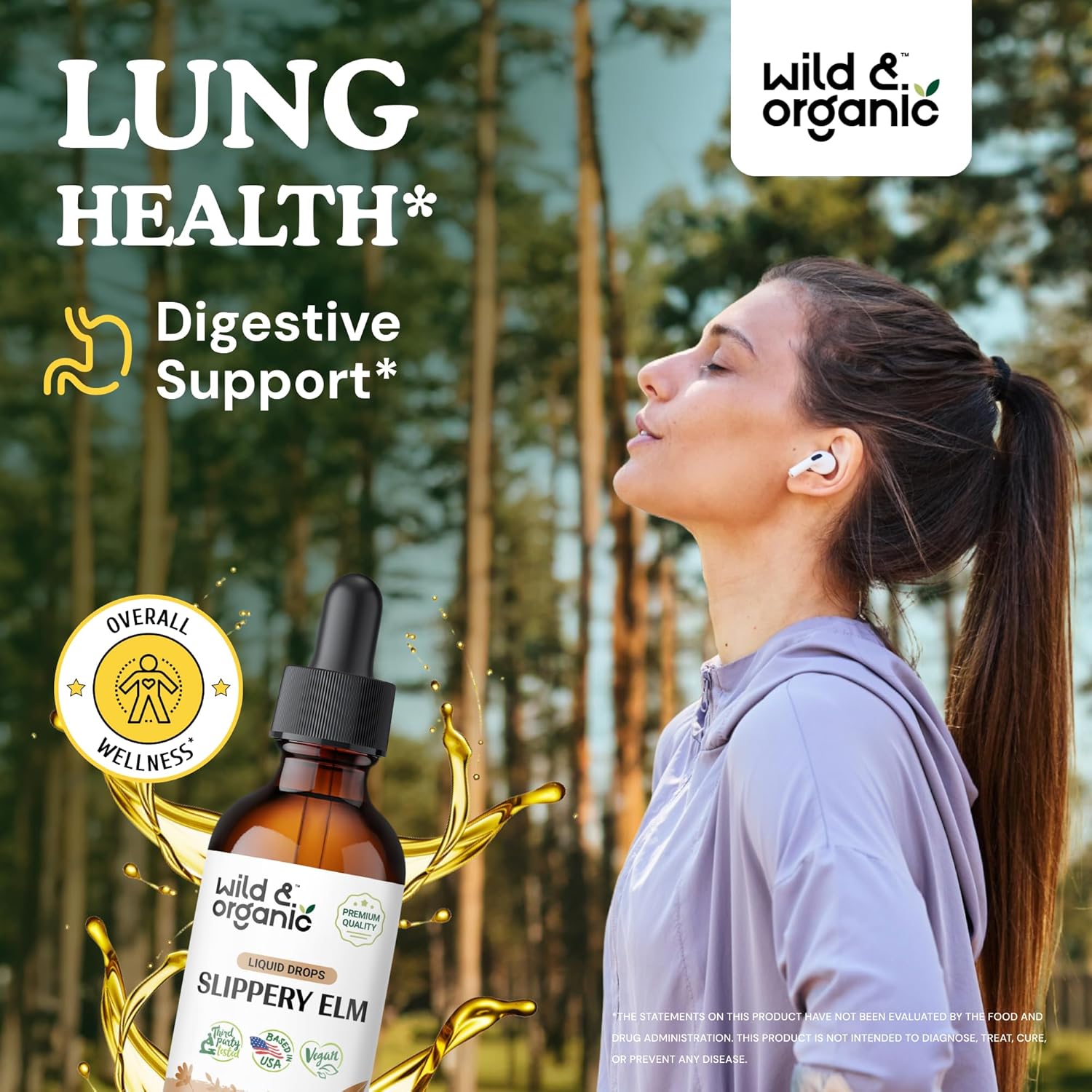 2 fl oz Wild & Organic Maca Ashwagandha + Slippery Elm Tincture Pack