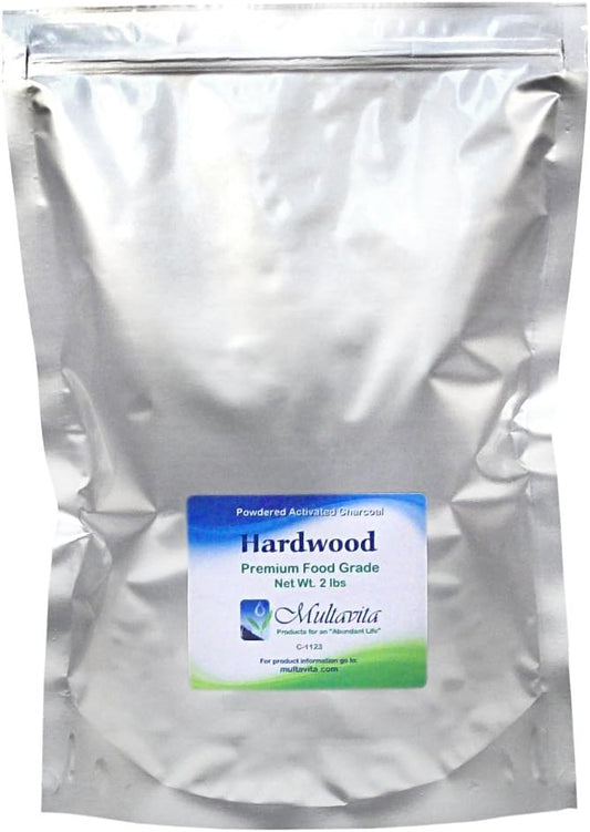 2 lb Activated Charcoal Powder in Mylar Bag - Multavita Hardwood