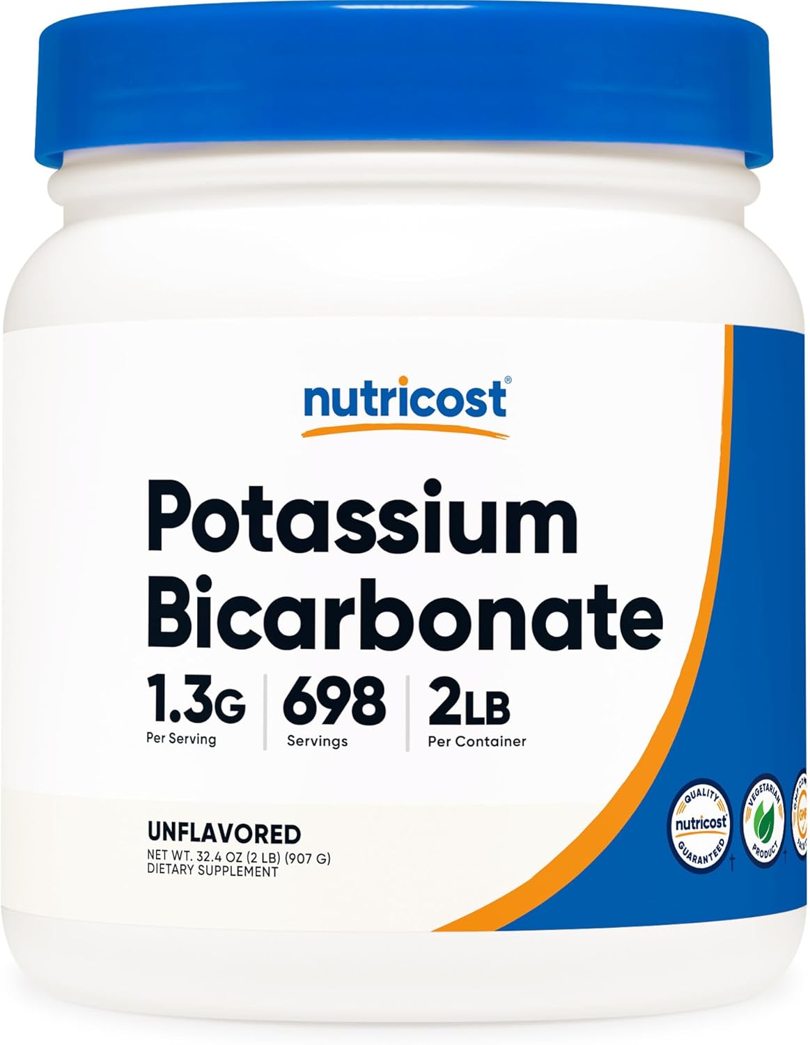 2 LB Nutricost Potassium Bicarbonate Powder - Gluten Free, Non-GMO Supplement