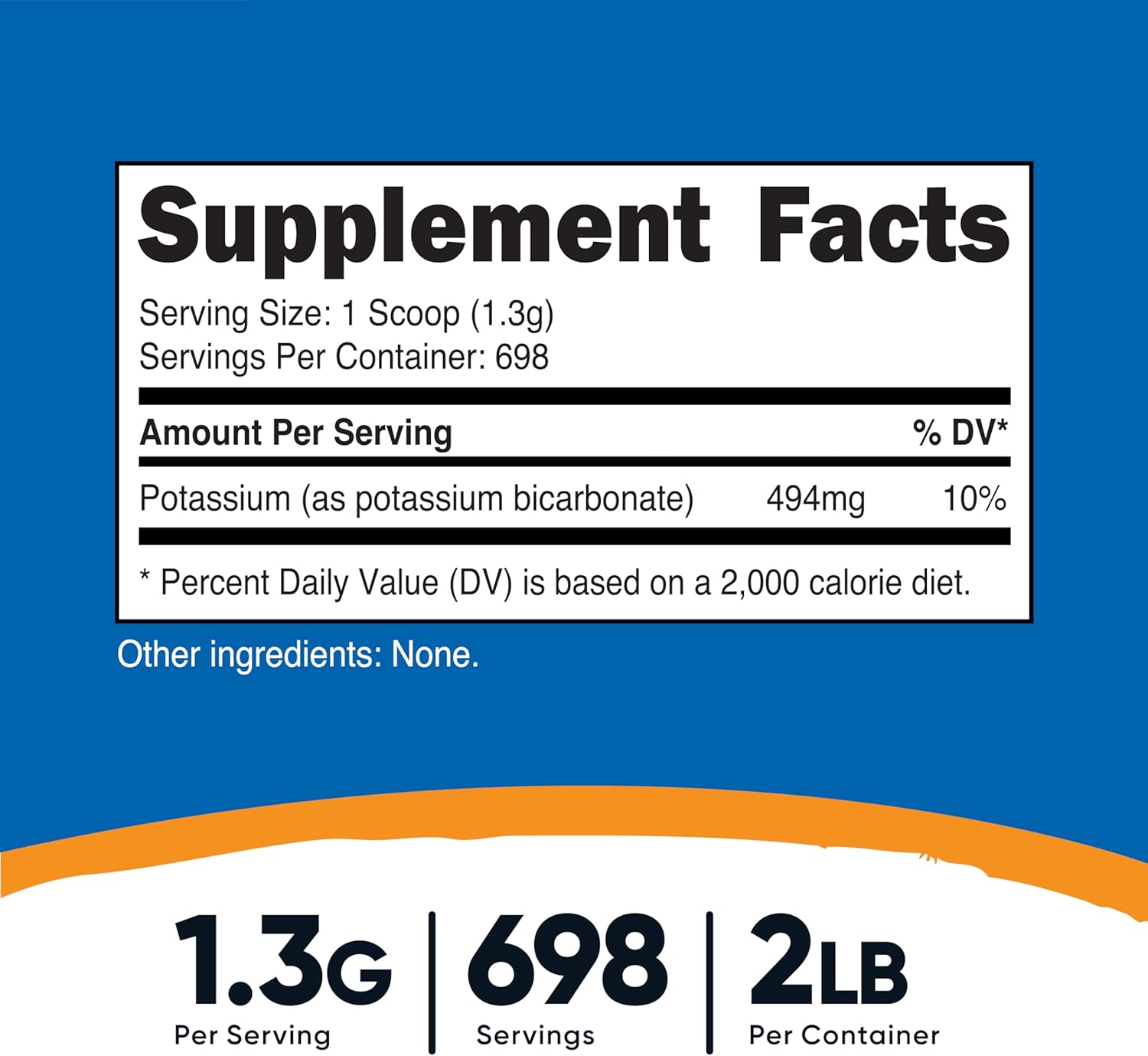 2 LB Nutricost Potassium Bicarbonate Powder - Gluten Free, Non-GMO Supplement