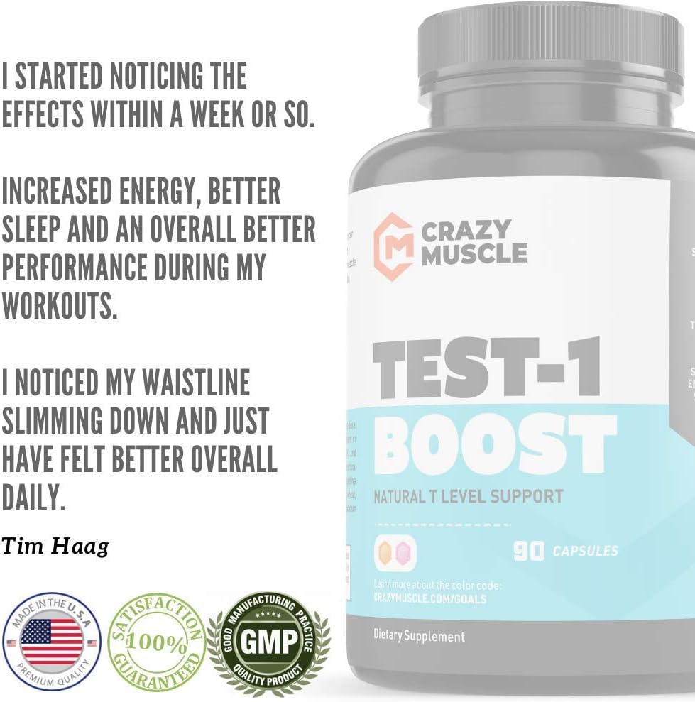 2-Month Supply of BCAA, Creatine, and Test 1 Boost for Muscle Growth