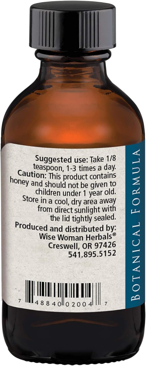 2 oz Wise Woman Herbals Eleuthero Solid Root Extract (Siberian Ginseng) - Supports Adrenal Health, Mental Endurance, Energy Levels, Balanced Mood, and Stamina - Daily Supplement