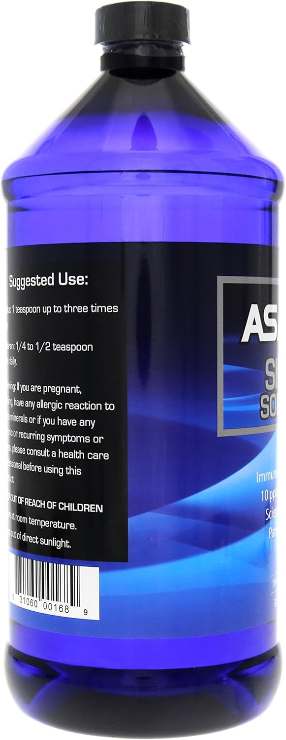 2 Pack American Biotech Labs ASAP 10 PPM Silver Sol Immune System Support - 64 Oz Total