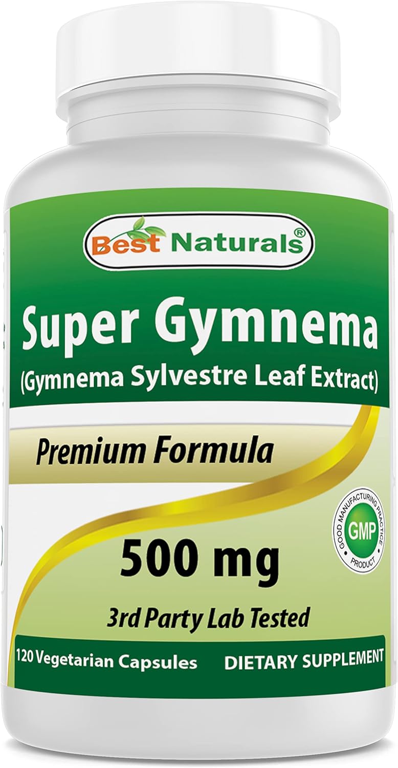 2 Pack Best Naturals Gymnema Sylvestre Extract 500mg 120 Veg Caps - 25% Gymnemic Acid - Vegetarian Formula