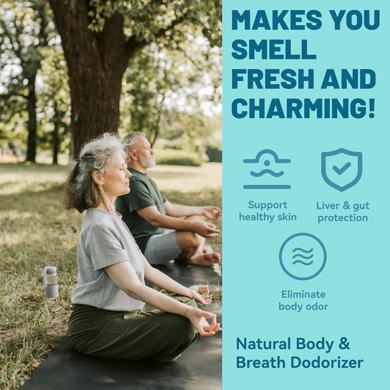 2 Pack EAZGOO Sugar-Free Chlorophyll Gummies with Vitamin B12 and Zinc for Skin Health & Detox, Energy Boost and Metabolism Support - 120 Chewable Supplements for Men & Women