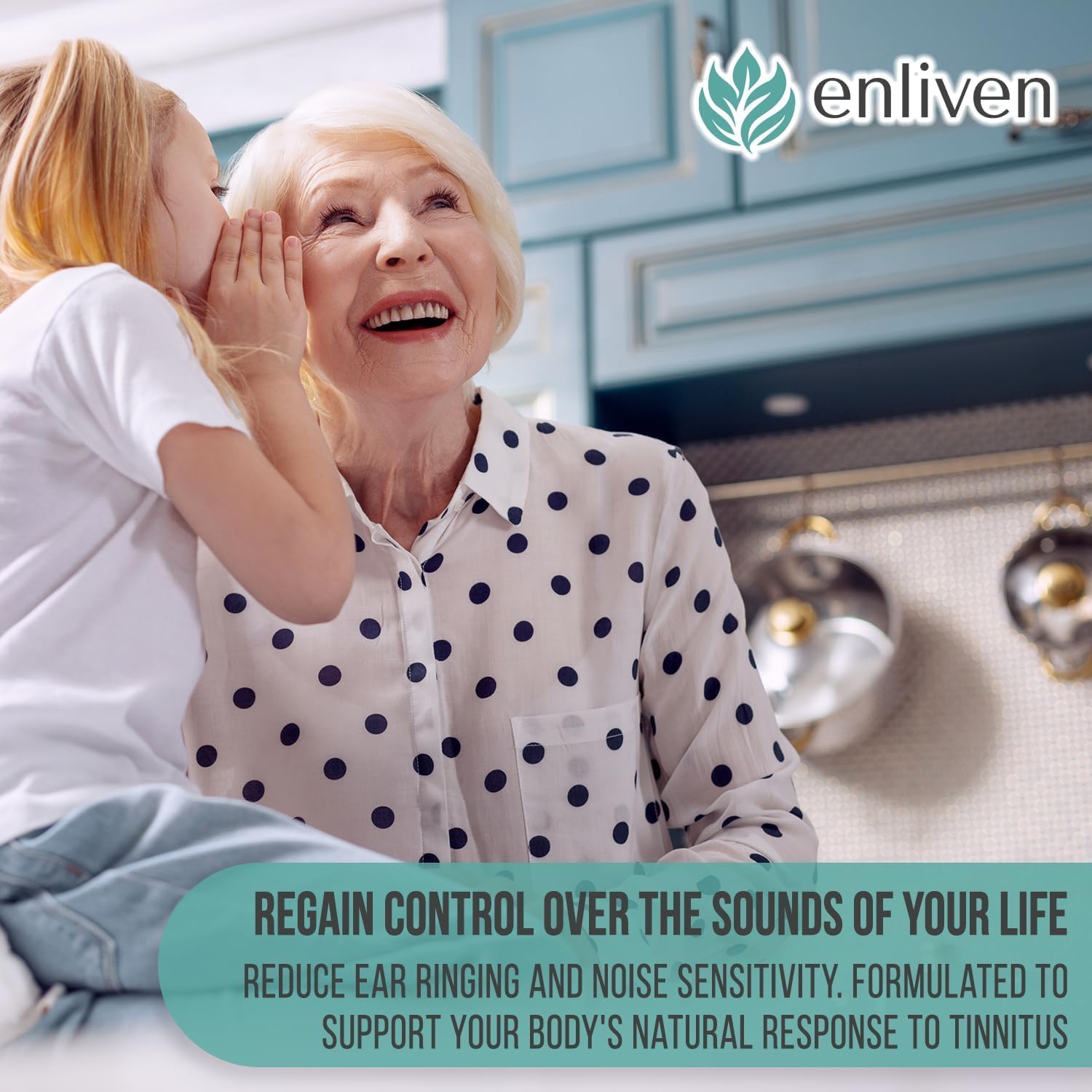 2 Pack Enliven Prescription Strength Tinnitus Relief - Doctor Recommended Extra Strength Formula for Ringing Ears - Compare to Tinnitus 911 & Lipo Flavonoid