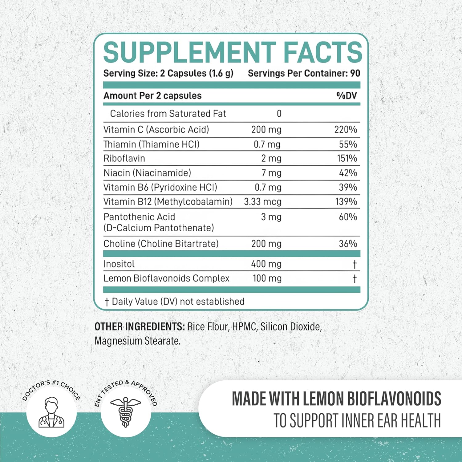 2 Pack Enliven Prescription Strength Tinnitus Relief - Doctor Recommended Extra Strength Formula for Ringing Ears - Compare to Tinnitus 911 & Lipo Flavonoid