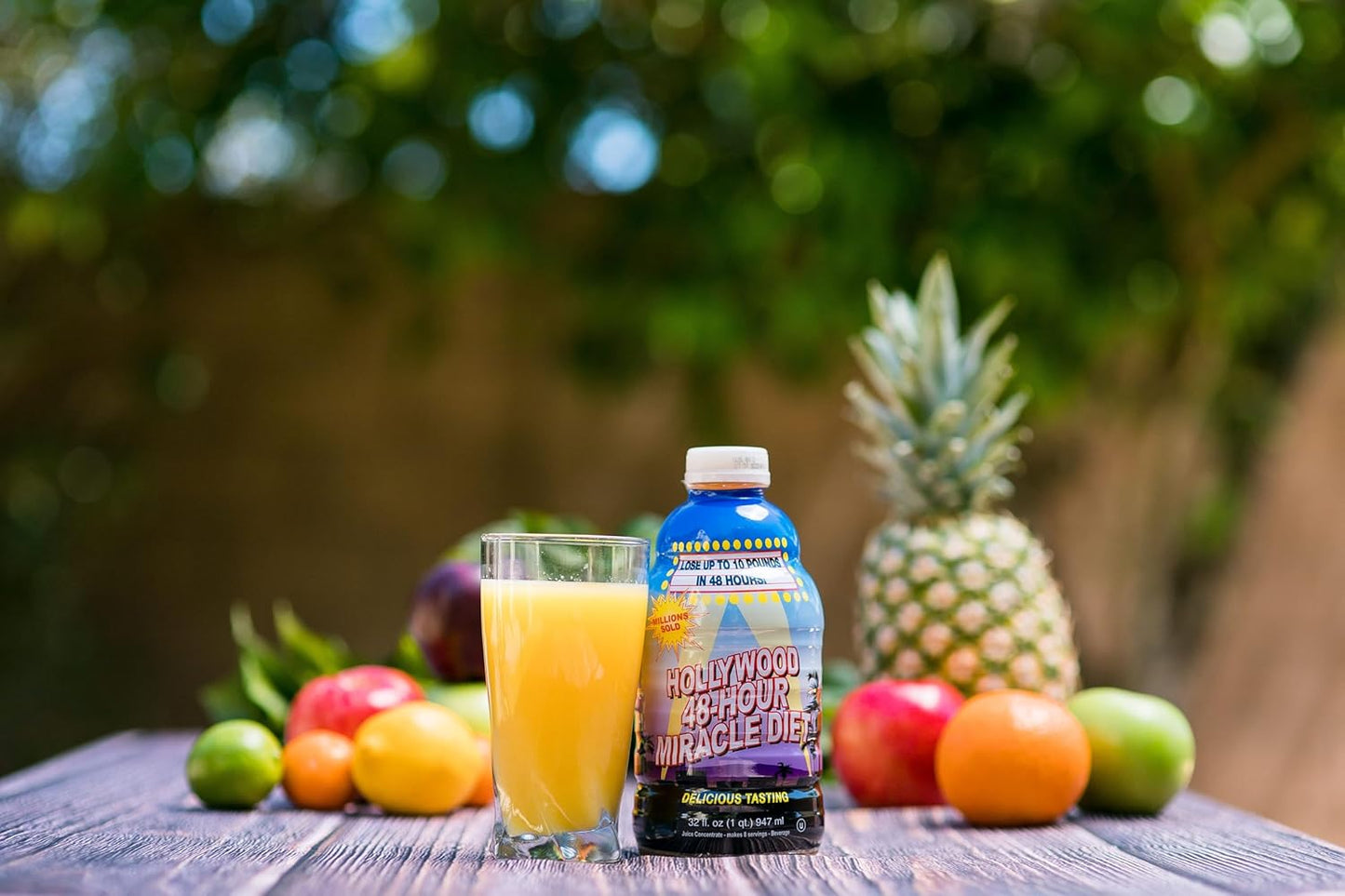 2-Pack Hollywood Diet 48-Hour Miracle Fruit Juice Cleanse for Weight Loss & Rejuvenation, Fast Acting Detox Drink - 32 Fl. Oz.