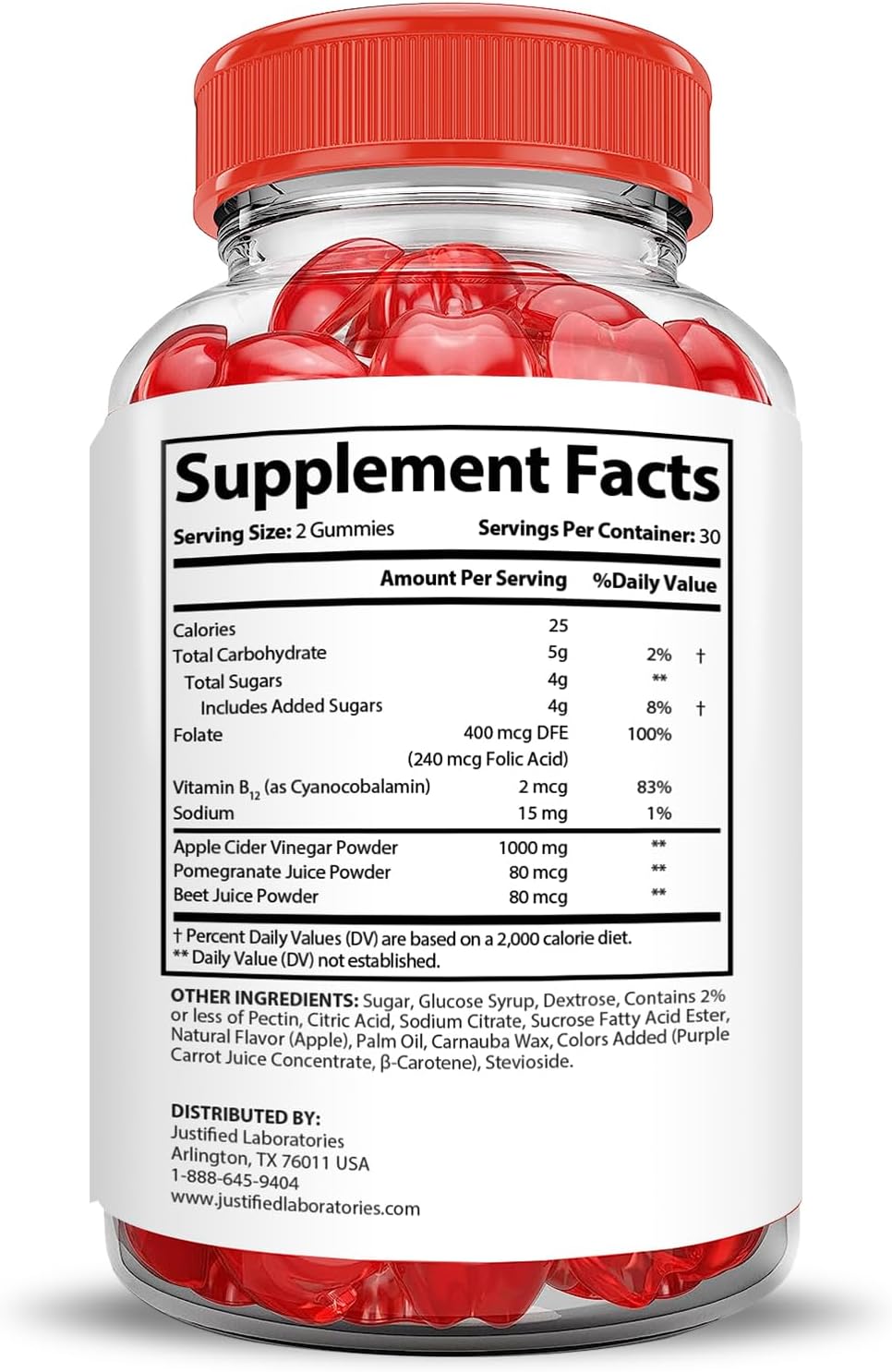 2 Pack Ignite Keto ACV Gummies - 1000MG Advanced Formula with Pomegranate Beet Juice Powder - Vegan Non GMO - 120 Gummies