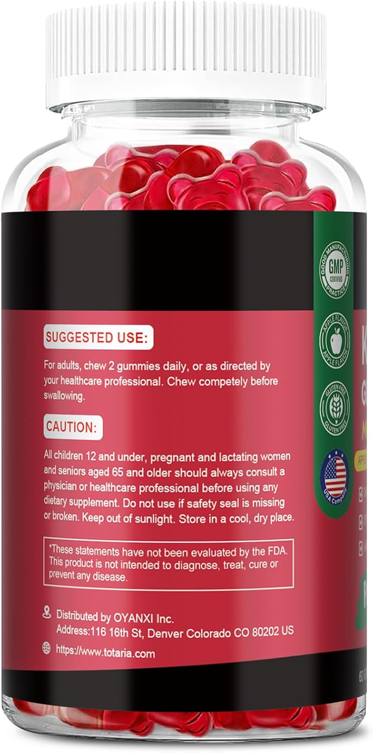 2 Pack Keto ACV Gummies - 4000mg Apple Cider Vinegar with Probiotics, B12 - Sugar-Free Keto Supplements for Women & Men - 120 Gummies