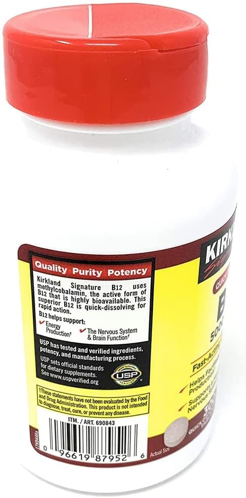 2 Pack Kirkland Signature B-12 5000 mcg Tablets - 300 Tablets total