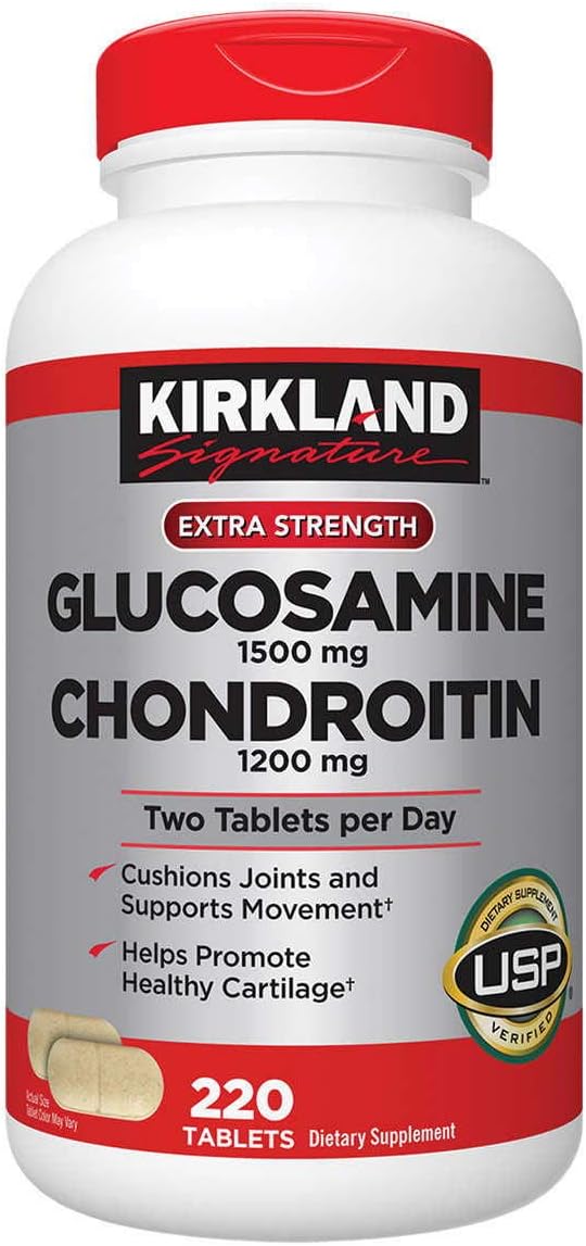 2 Pack Kirkland Signature Glucosamine & Chondroitin Tablets - 440 Tablets Total