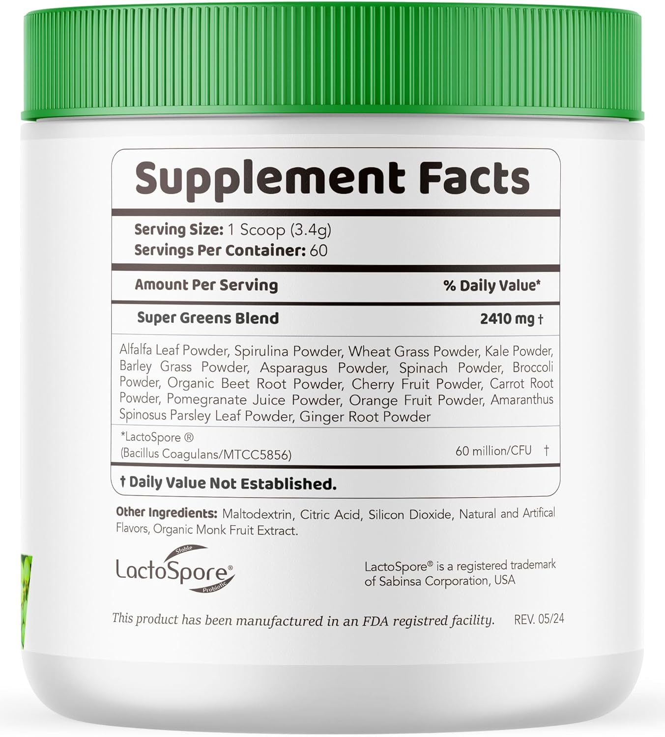 2 Pack Lean Body Tonic Powder - Advanced Formula, Natural Ingredients, 60 Servings for 2 Months