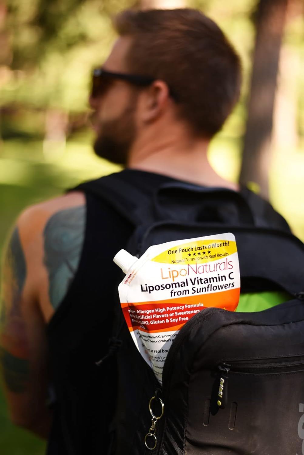 2-Pack Lipo Naturals Liposomal Vitamin C 1000mg Liquid - Immunity & Energy Support - Vegan, China-Free Formula - 15oz / 443ml each