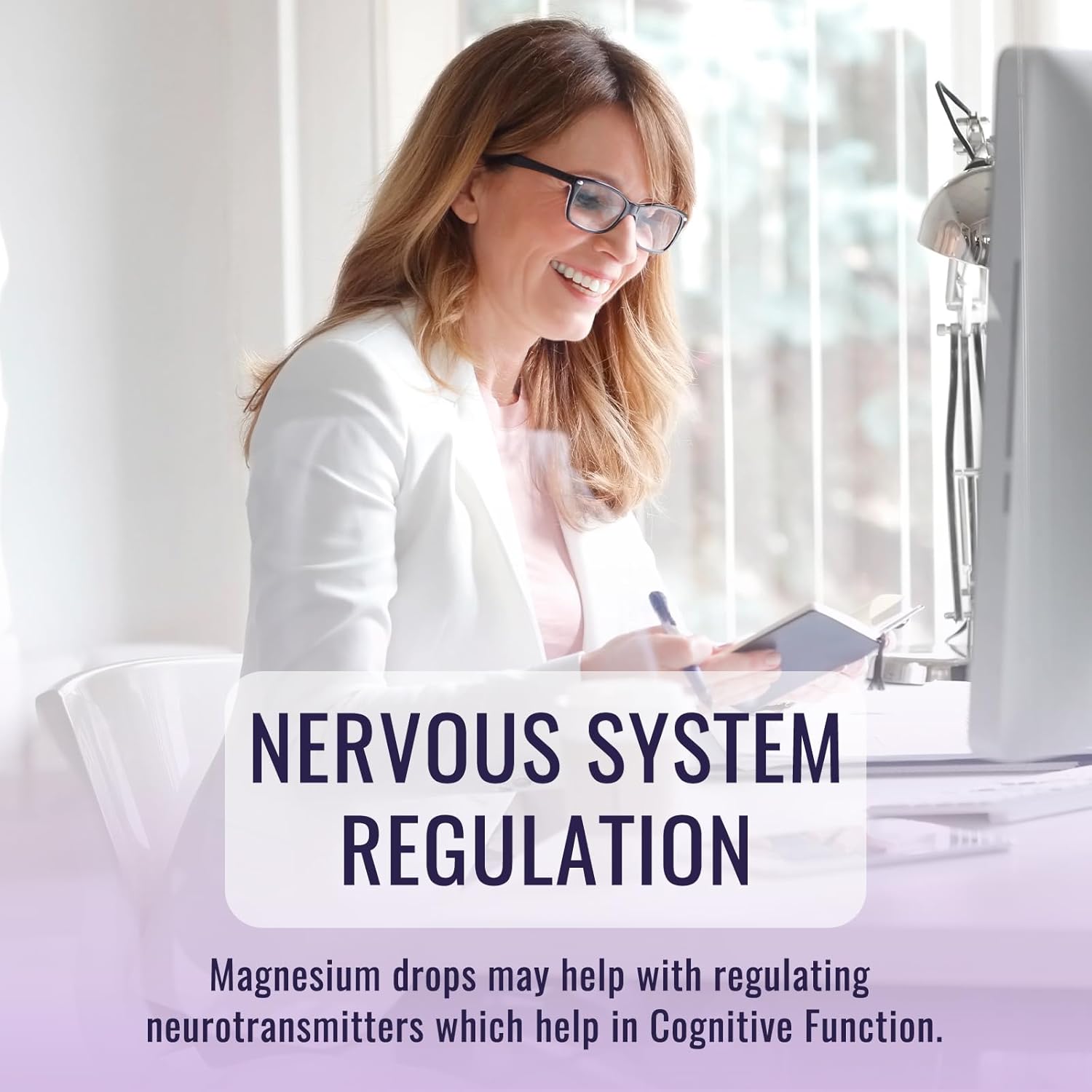 (2 Pack) Liquid Magnesium Glycinate Drops 500mg with Vitamin B6, Ashwagandha, L-Theanine, Chamomile - High Absorption Supplement for Sleep, Stress, Energy, Mood - Cherry Flavor