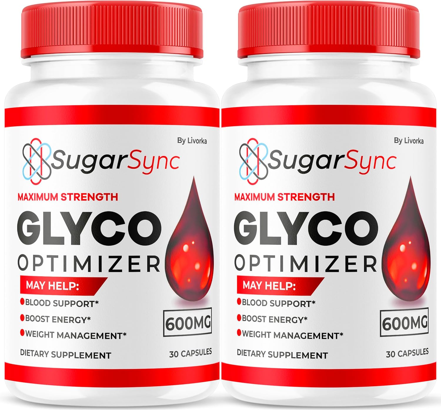 2 Pack LIVORKA SugarSync Glyco Optimizer Supplement - 60 Capsules with Reviews