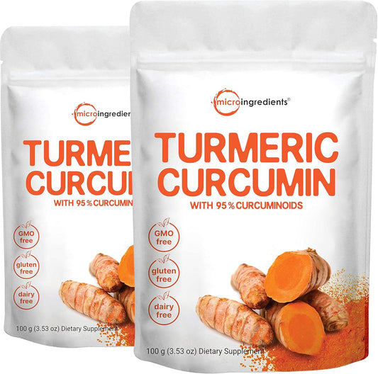 2-Pack Micro Ingredients Pure Curcumin Extract - 95% Curcuminoids