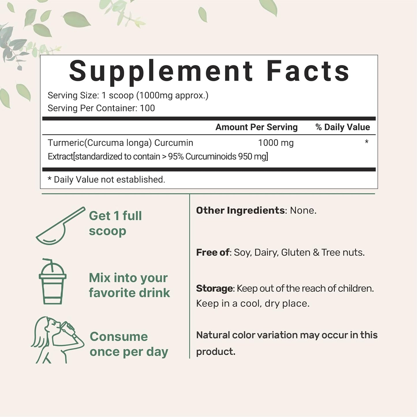 2-Pack Micro Ingredients Pure Curcumin Extract - 95% Curcuminoids