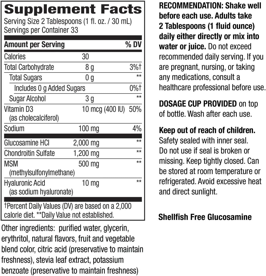 2 Pack Nature Way Joint Movement Glucosamine Extra Strength Bundle - 33.8 Ounces Vitamins, Herbals & Dietary Supplements for Healthy Joints