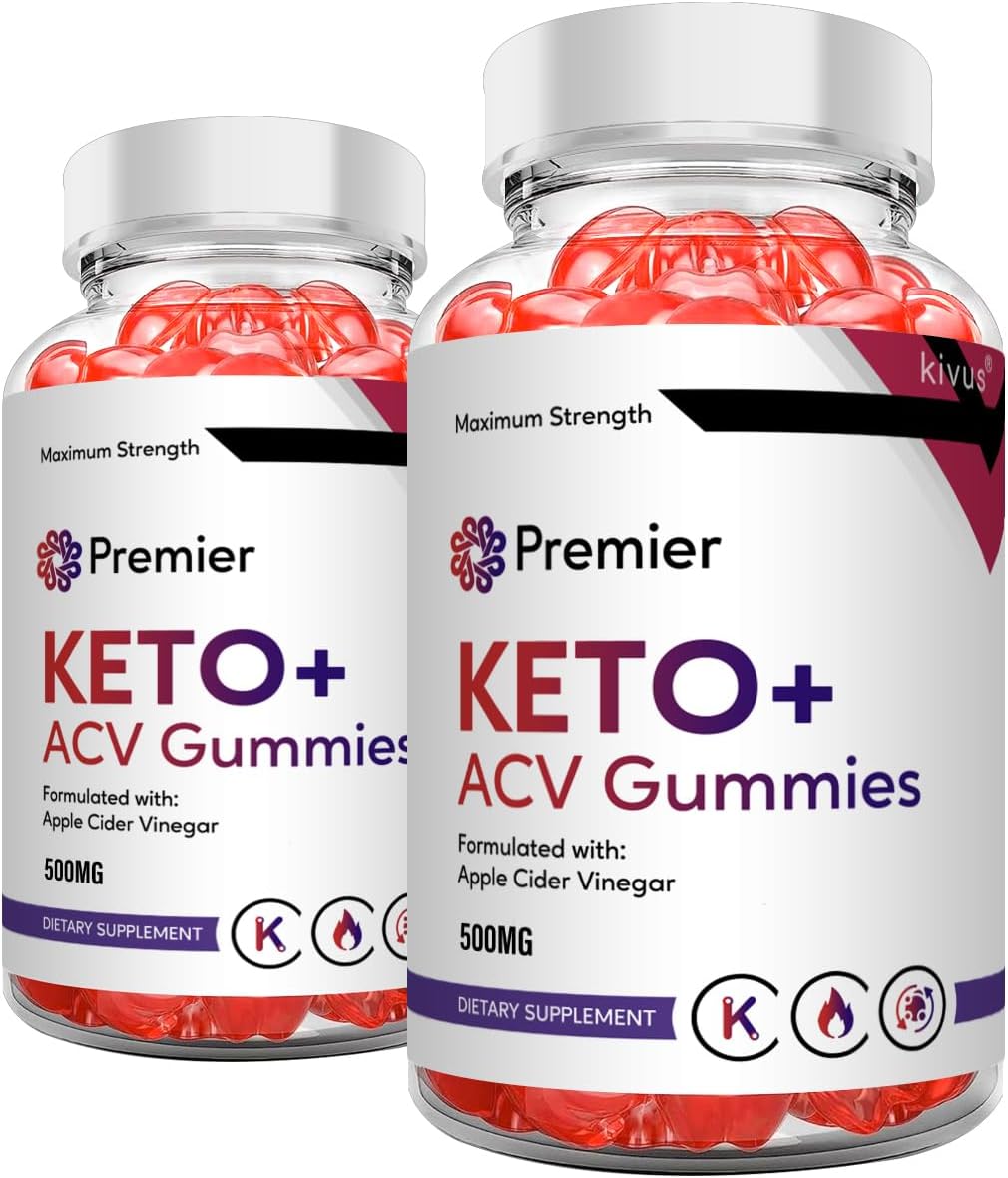 2 Pack of Kivus Premier Keto and ACV Gummies - 120 Gummies Total for Ketosis Support