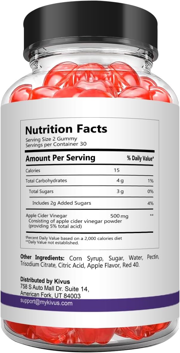 2 Pack of Kivus Premier Keto and ACV Gummies - 120 Gummies Total for Ketosis Support