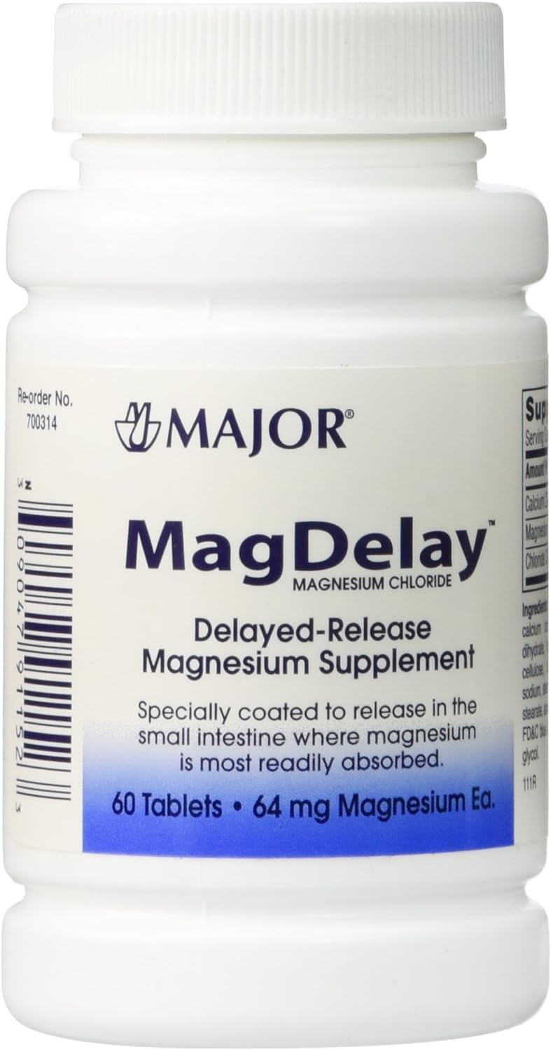 2 Pack of Major MagDelay 64mg Tablets - 60 Tablets per Pack