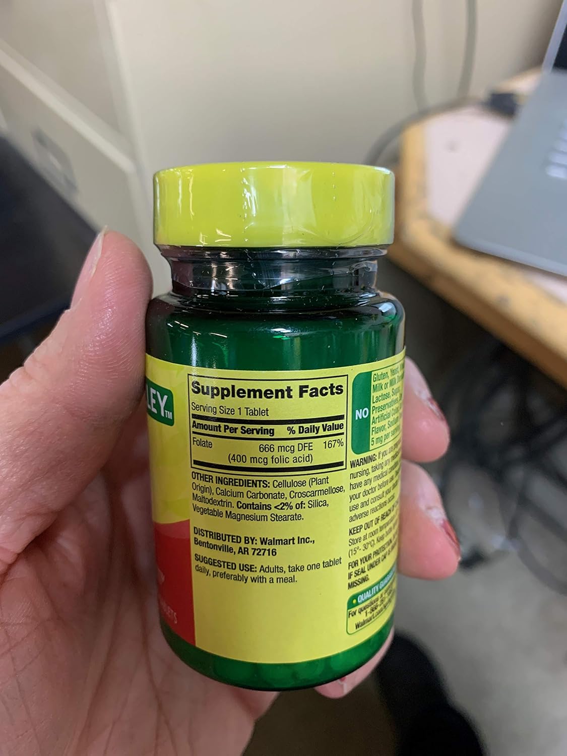 2 Pack of Spring Valley Folic Acid 400 Mcg Tablets - 250 Count