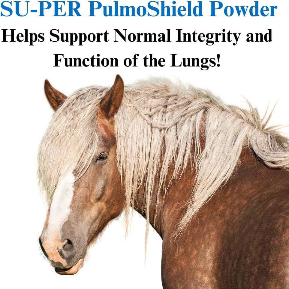 2 Pack of SU-PER PulmoShield Horse Respiratory Supplement for Healthy Lung Function - Horse Vitamins & Minerals - 4 lb. Each