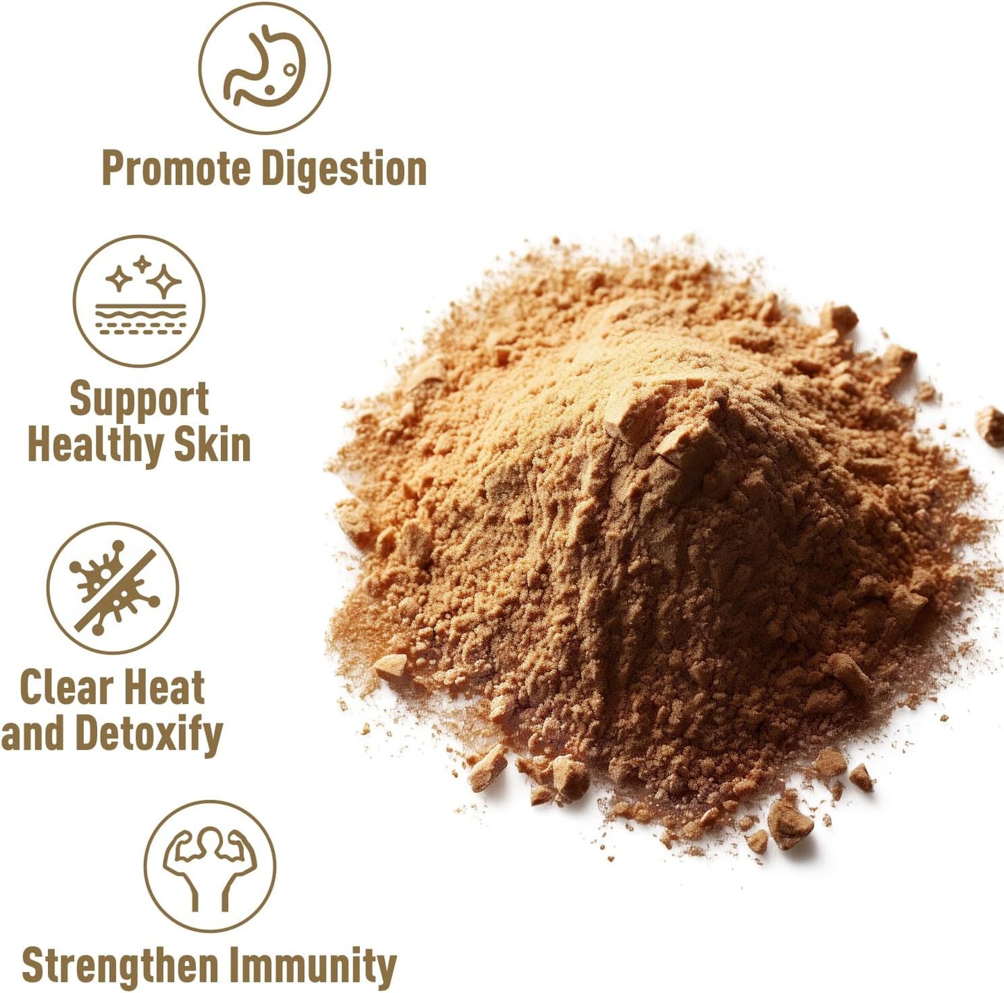 2-Pack of UNLEASH'D ORGANIC Dandelion Root Powder for Tea & Beverages - Vegan Detox & Digestive Support