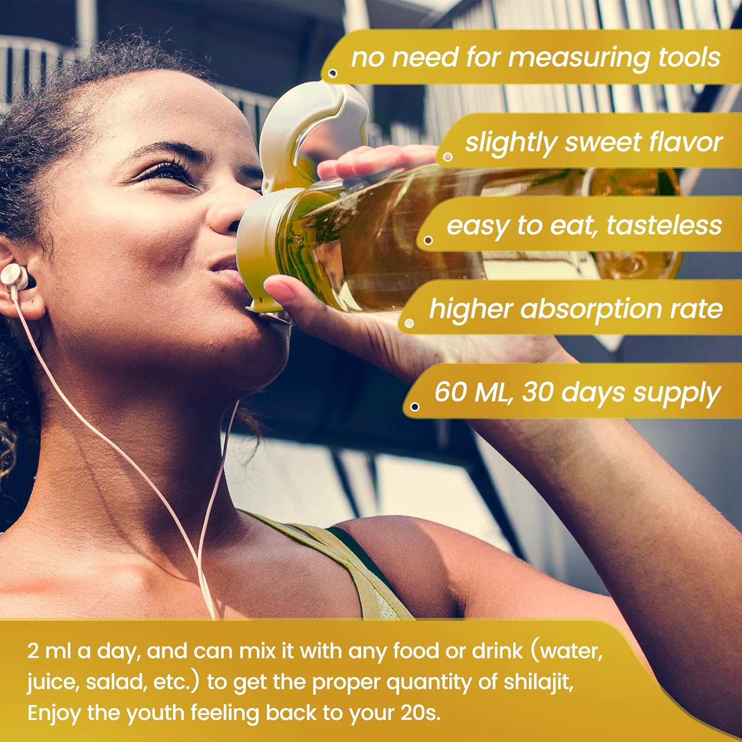 2-Pack Organic Himalayan Shilajit Resin Liquid Drops with Ayurvedic Blend - 600mg, Brain Booster & Energy Immune Support