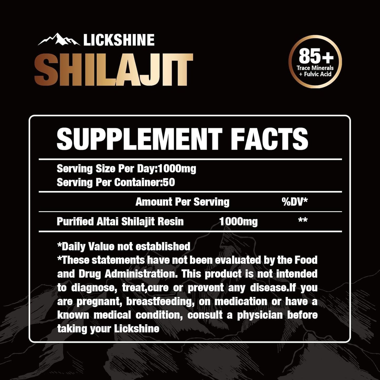 2 Pack Shilajit Resin with Fulvic Acid, 1000mg Maximum Potency Organic Supplement Gel - 100g