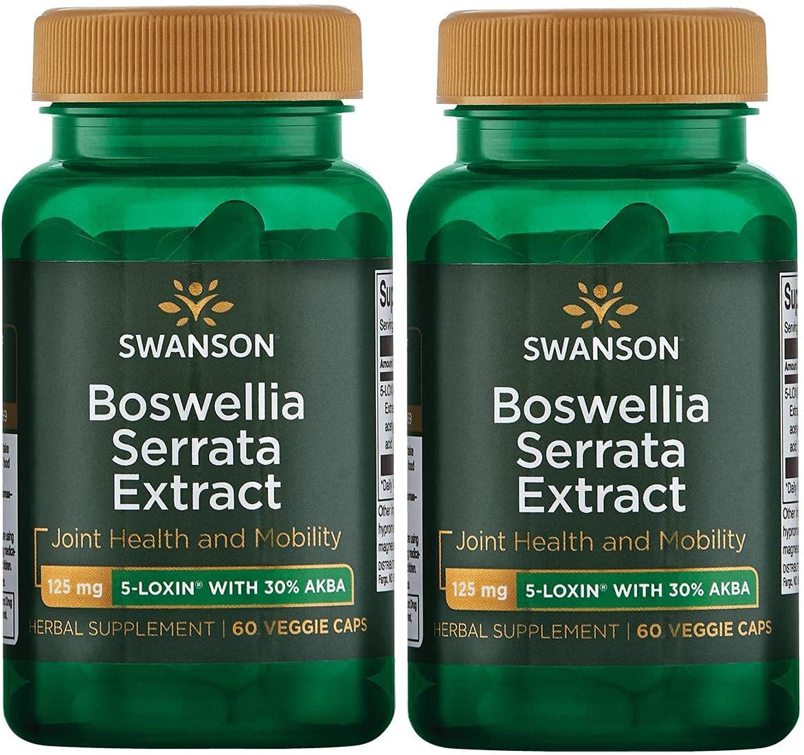 2-Pack Swanson Boswellia Serrata Extract 125 mg 60 Veg Capsules