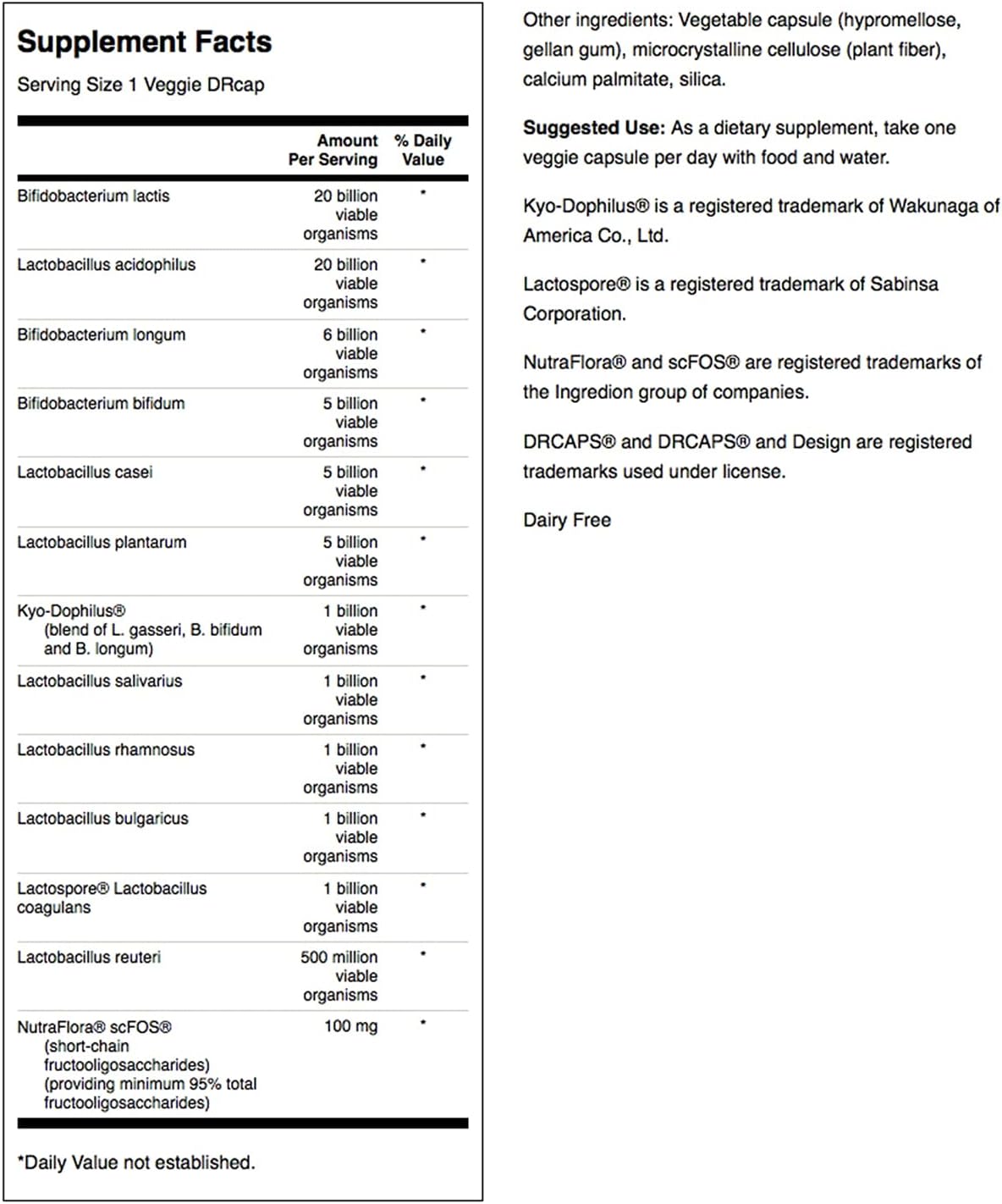 2 Pack Swanson Ultimate Probiotic Formula with 66 Billion CFU, Prebiotic NutraFlora, and scFOS for Digestive and Immune System Support