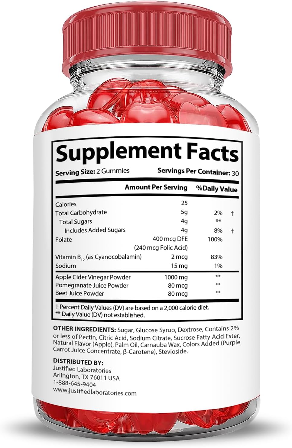 2 Pack Trim Tummy Keto ACV Gummies with Pomegranate Beet Juice - 1000MG Advanced Formula - Vegan Non GMO - 120 Gummys