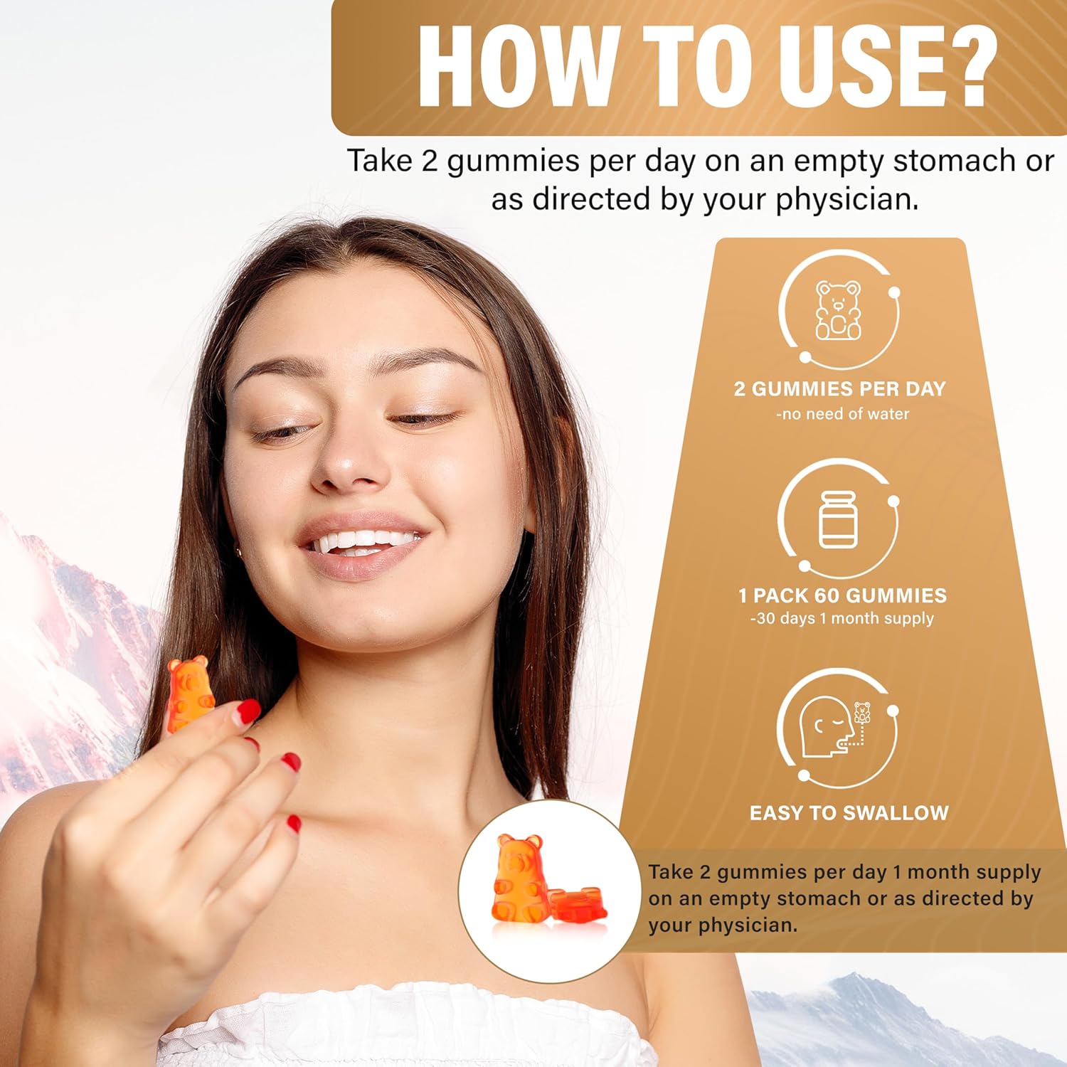 2 Pack VAITE Alpha Lipoic Acid Gummies - Extra Strength Antioxidant Supplement for Brain & Nerve Support - 60 Chewable Supplements for Pain Relief - Non-GMO, Vegan, Gluten-Free