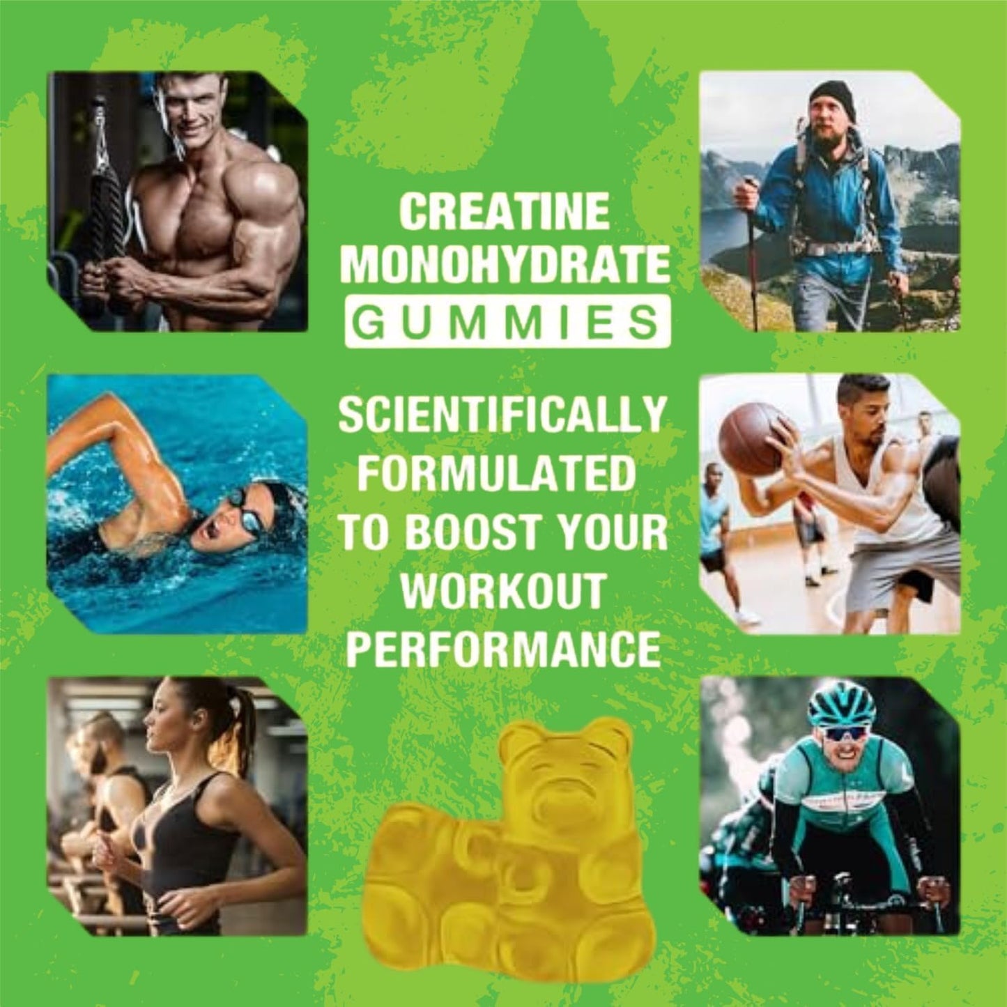 2-Pack Vegan Gluten-Free Creatine Monohydrate for Muscle Growth & Recovery - 120 Count - Men & Women - Strength & Energy Booster