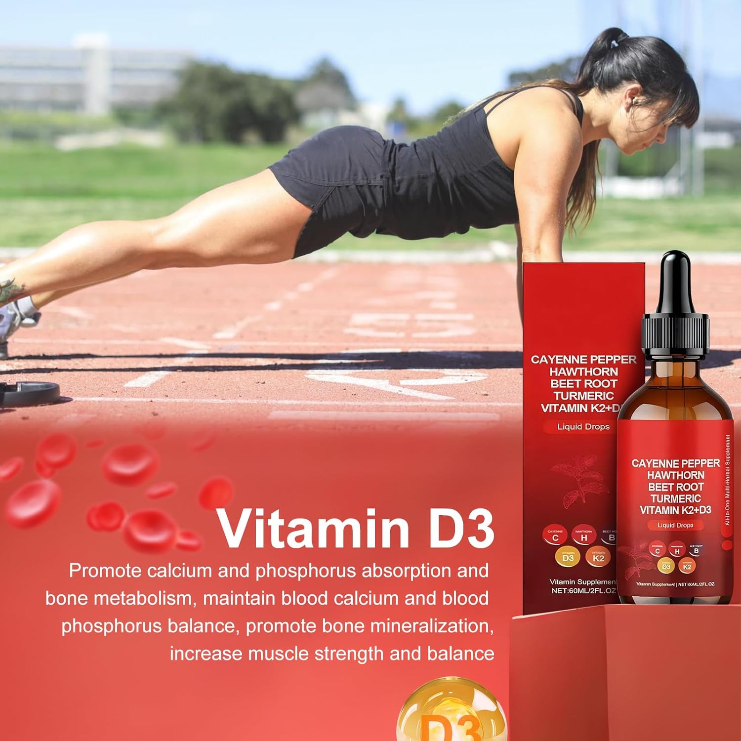 2-Pack Ysoibva Cayenne Pepper Liquid Drops - 60ml Natural Cayenne Extract Drops