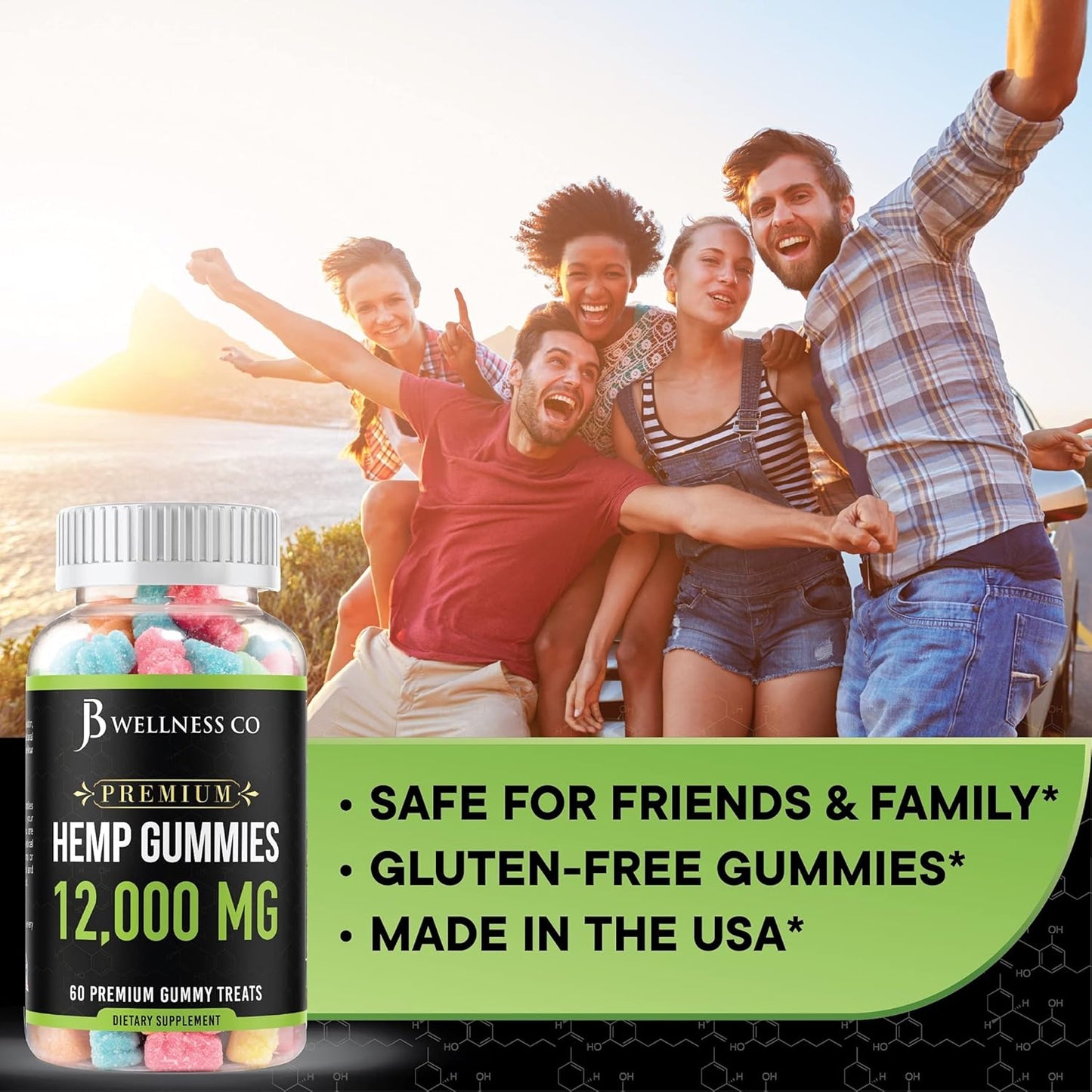 2-Packmetabolism boosterGummies Premium 12,000 with Vitamins & Omega 3,6,9 - USA Made - 120 Count